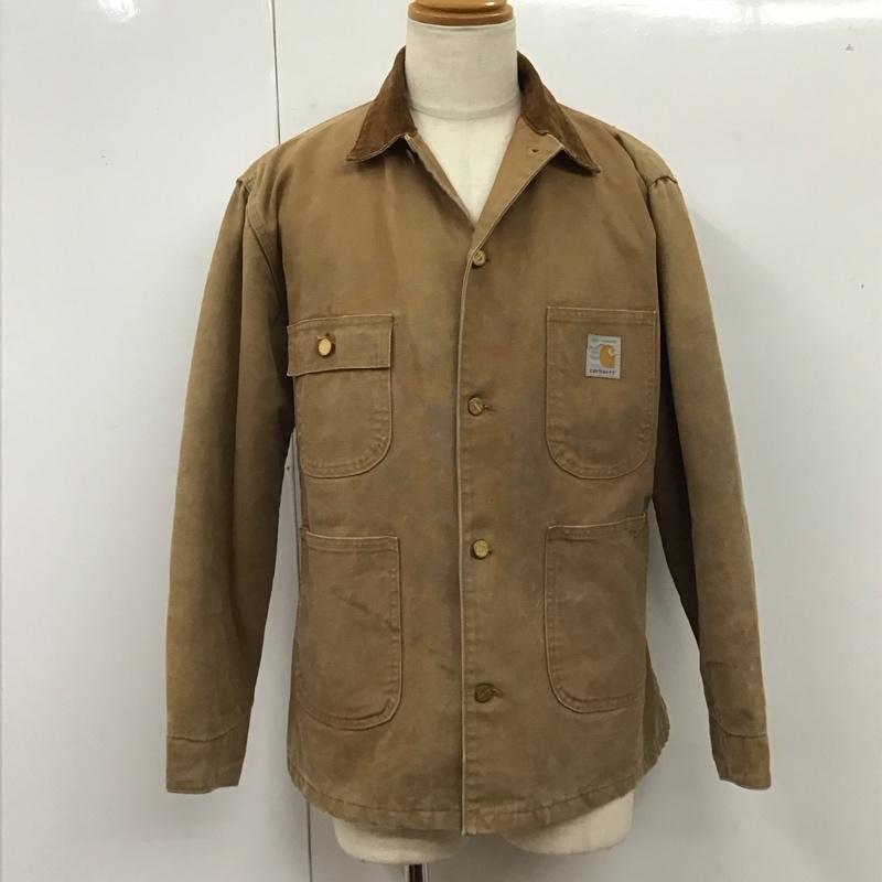 カーハート Carhartt ジャケット、上着 ジャケット、ブレザー 80s 100years 赤キルティング 古着 ヴィンテージ 前ボタンジャケット ロゴ、文字 ベージュ / ベージュ /  メンズ USED 古着 中古 10119232
