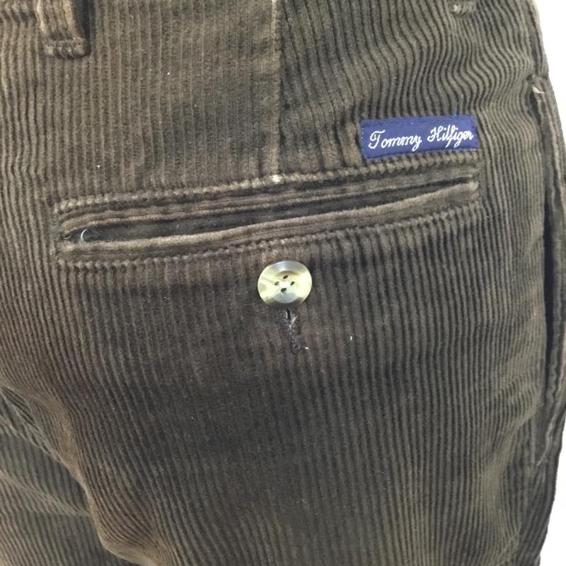 トミーヒルフィガー TOMMY HILFIGER パンツ ワークパンツ、ペインターパンツ コーデュロイパンツ ワイドパンツ ストレートパンツ カジュアルパンツ 30インチ 無地 茶 / ブラウン /  メンズ USED 古着 中古 10120835