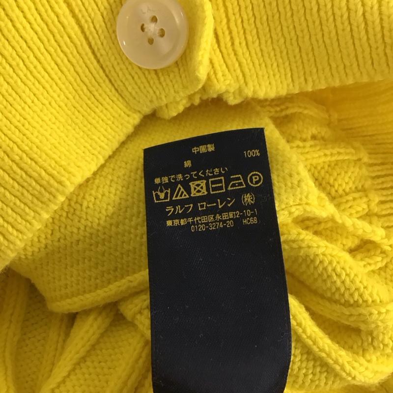 ポロラルフローレン POLO RALPH LAUREN カーディガン 長袖 M 無地 黄 / イエロー /  レディース USED 古着 中古 10149036