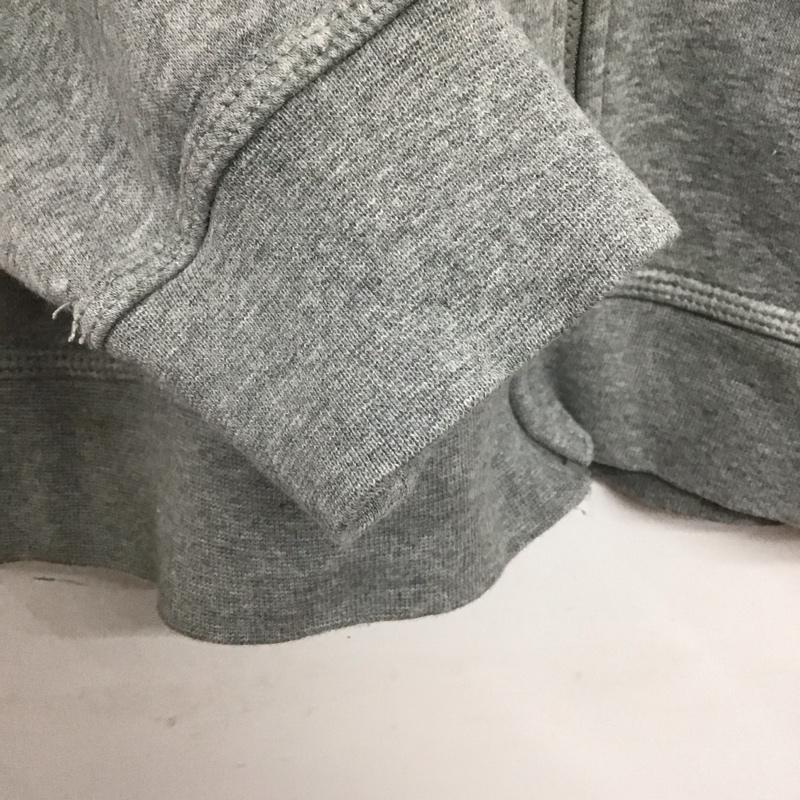 ナイキ NIKE パーカー 長袖 ジップアップパーカー 長袖パーカー カジュアルジャケット L ロゴ、文字 灰 / グレー /  メンズ USED 古着 中古 10141650