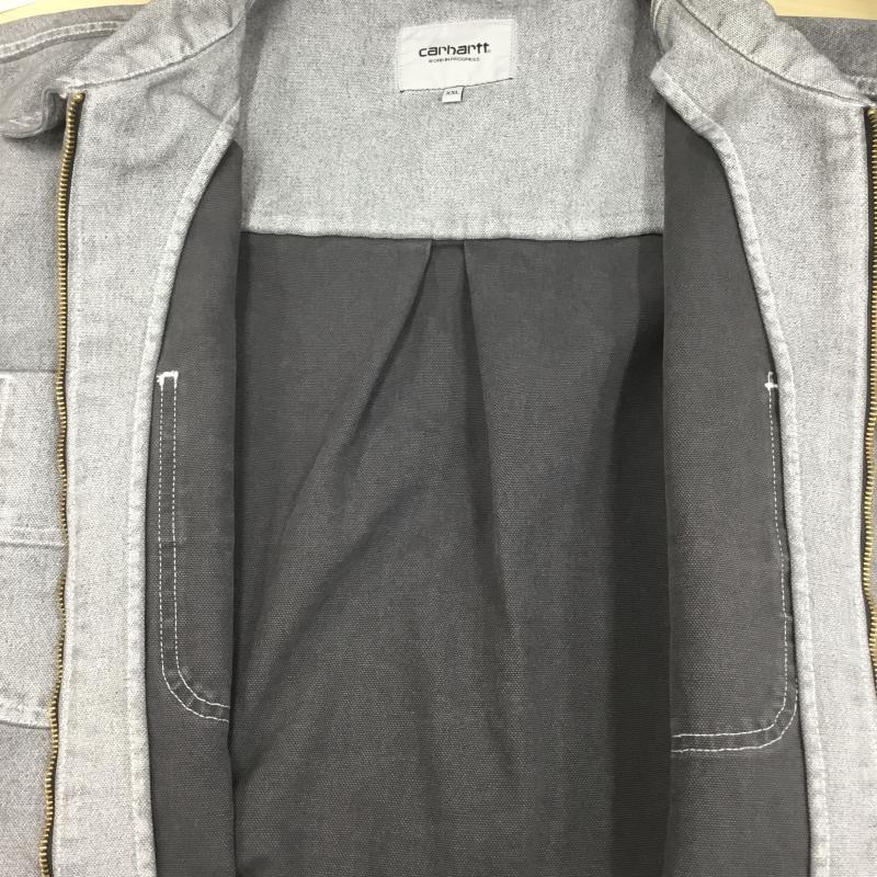 カーハートダブリューアイピー Carhartt WIP ジャケット、上着 ジャケット、ブレザー 23AW Garen Shirt Jacket Wax Blacksmith Stone Washed XXL 無地 X ワンポイント 灰 / グレー /  メンズ USED 古着 中古 10128858
