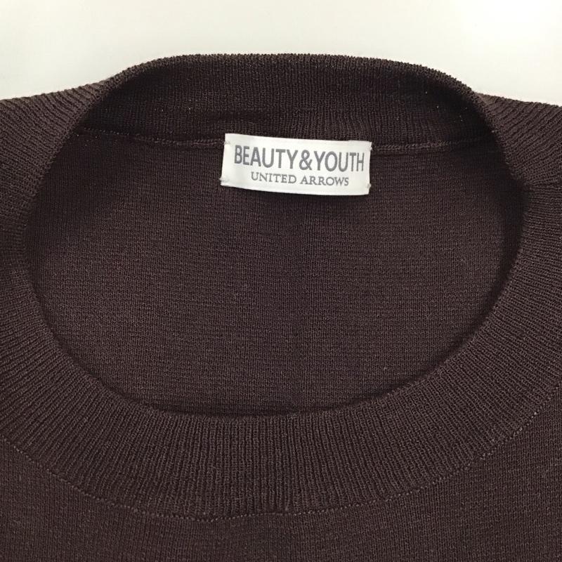 ビューティアンドユースユナイテッドアローズ BEAUTY&YOUTH UNITED ARROWS ニット、セーター 長袖 S 無地 茶 / ブラウン /  メンズ USED 古着 中古 10122031