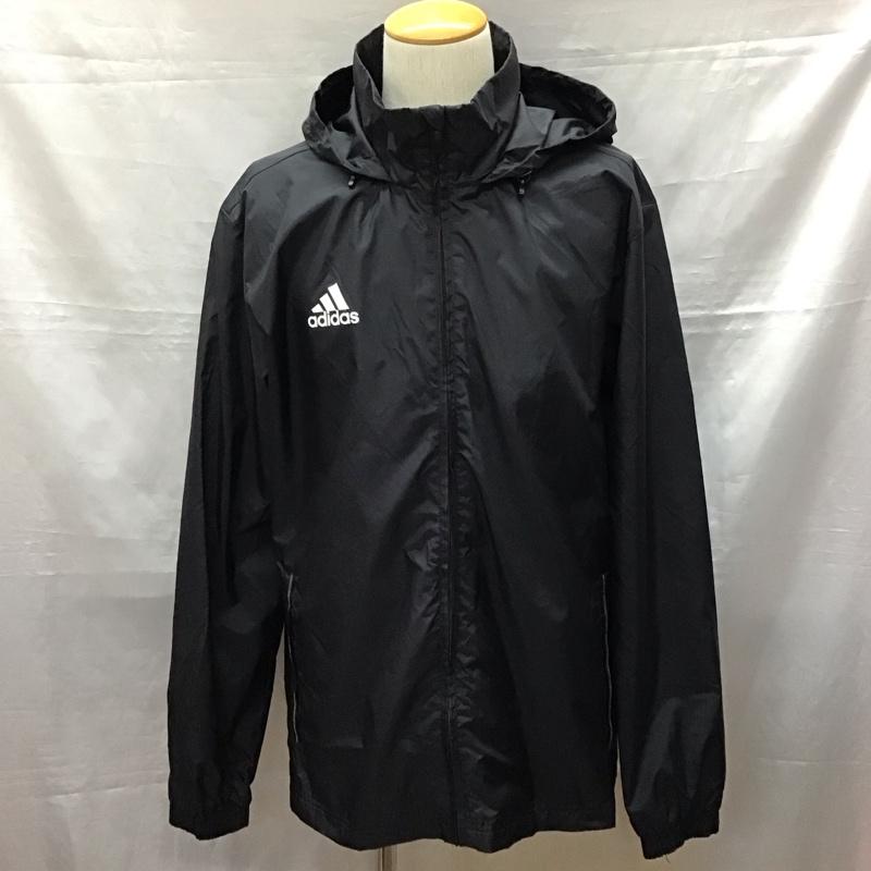 アディダス adidas ジャケット、上着 ジャケット、ブレザー M35323 ナイロンジャケット M ロゴ、文字 黒 / ブラック /  メンズ USED 古着 中古 10118386