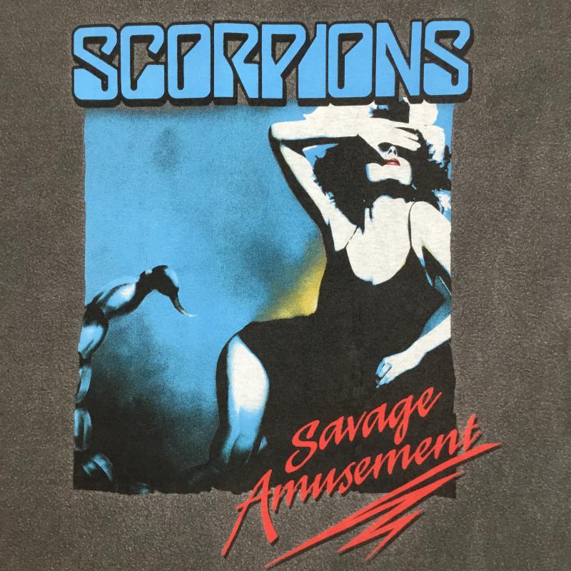 ＵＳフルギ US古着 Tシャツ 半袖 GOOD ROCX SPEED スコーピオンズ バンドTシャツ L プリント ダークグレー / ダークグレー /  メンズ USED 古着 中古 10148478