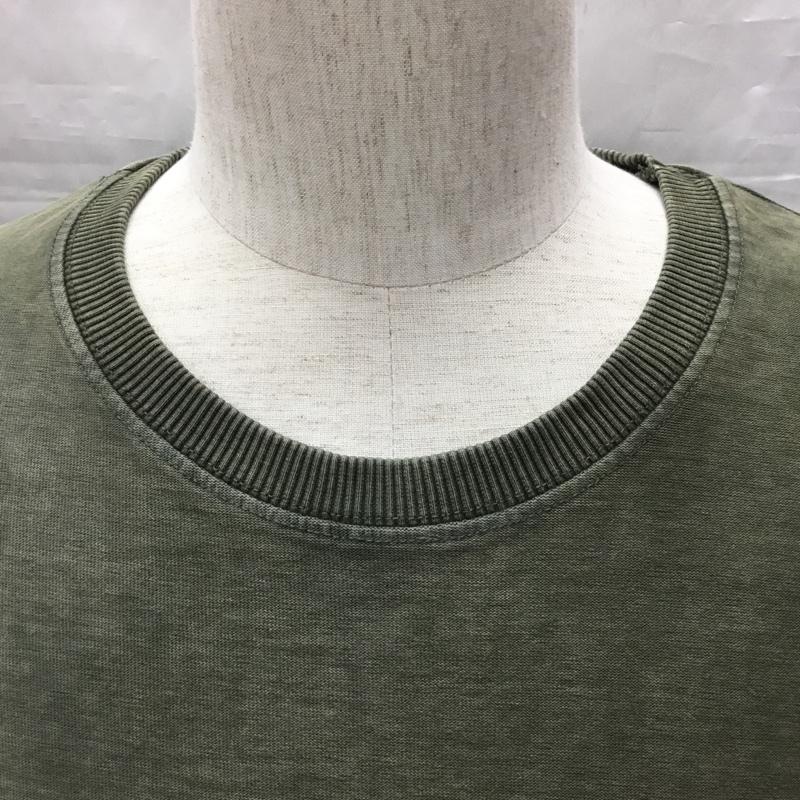 ザラ ZARA Tシャツ 半袖 1165 300 505 クルーネック HEAVY COTTON XL 無地 カーキ / カーキ / X アイボリー / アイボリー /  メンズ USED 古着 中古 10117179