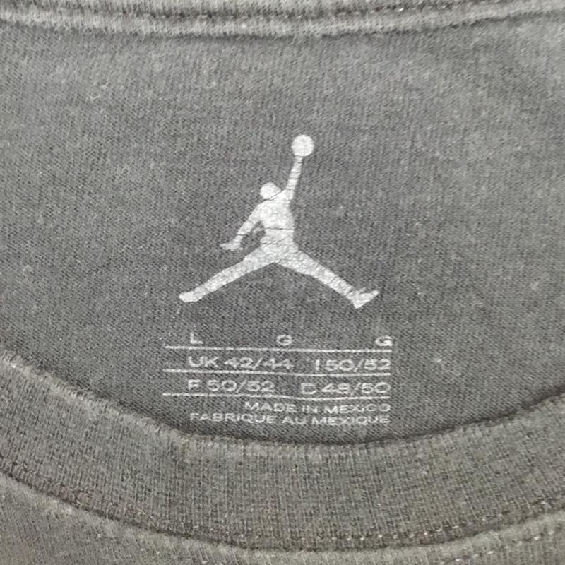 エアジョーダン AIR JORDAN Tシャツ 半袖 半袖カットソー プリントTシャツ クルーネックカットソー 古着 スポーツウェア L プリント 黒 / ブラック /  メンズ USED 古着 中古 10108238