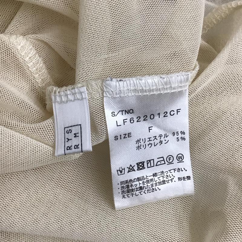 ローリーズファーム LOWRYS FARM カットソー 長袖 長袖カットソー スタンドネックカットソー ロングスリーブカットソー シースルー FREE 無地 ベージュ / ベージュ /  レディース USED 古着 中古 10124067