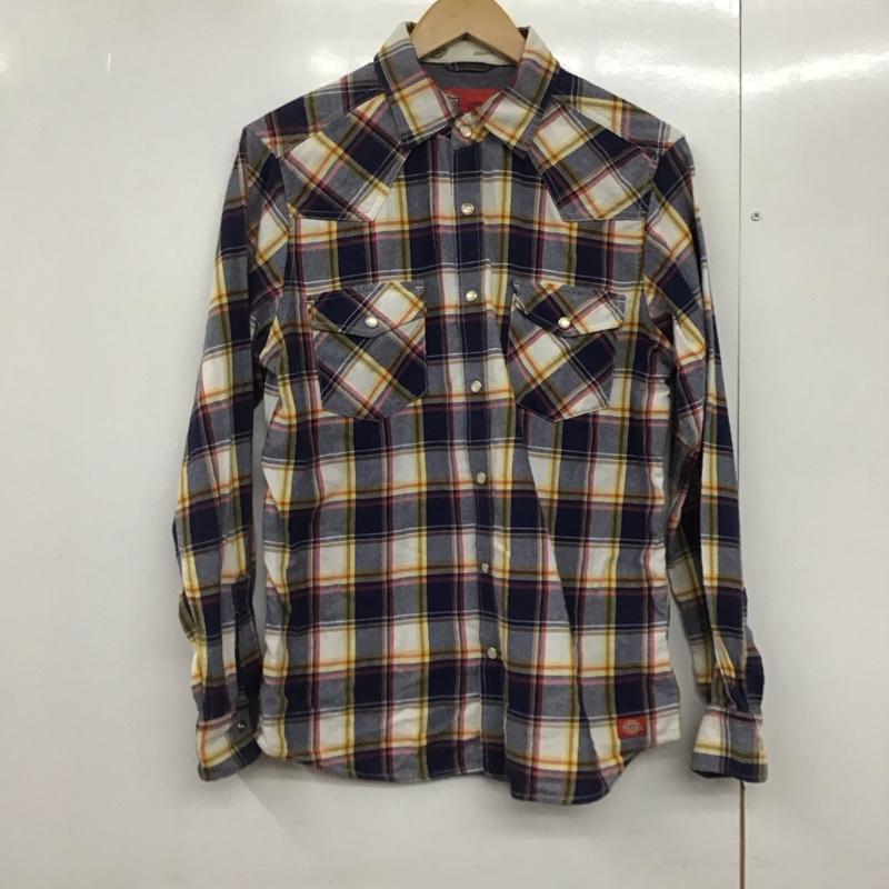 ディッキーズ Dickies シャツ、ブラウス 長袖 長袖シャツ チェックシャツ カラーシャツ M チェック マルチカラー / マルチカラー /  メンズ USED 古着 中古 10142624
