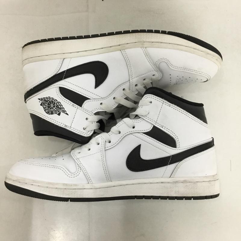 ナイキ NIKE スニーカー スニーカー DQ8426-132 AIR JORDAN 1 MID 27cm 27.0cm ロゴ、文字 白 / ホワイト / X 黒 / ブラック /  メンズ USED 古着 中古 10148395