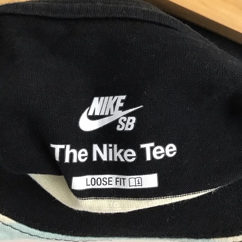 ナイキ NIKE Tシャツ 半袖 半袖カットソー プリントTシャツ クルーネックカットソー XL ボーダー柄 マルチカラー / マルチカラー /  メンズ USED 古着 中古 10129042