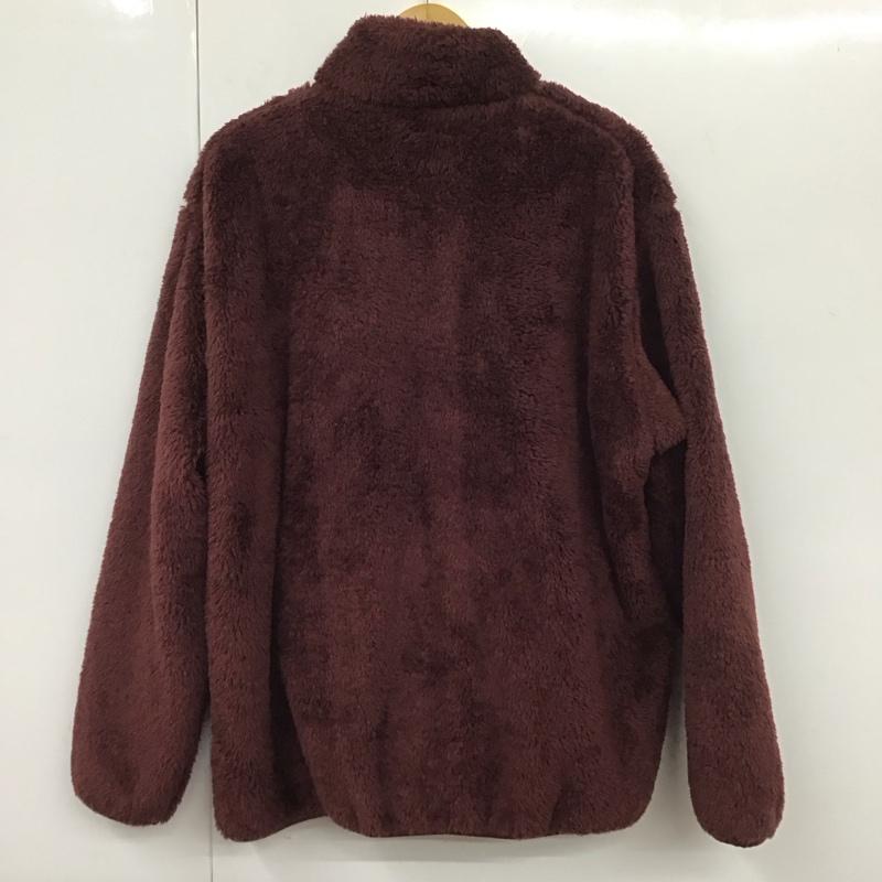 ユニクロ UNIQLO ジャケット、上着 ジャケット、ブレザー 341-440593 ファーリーフリースフルジップジャケット スタンドカラー XL 無地 えんじ / ワインレッド /  メンズ USED 古着 中古 10130810