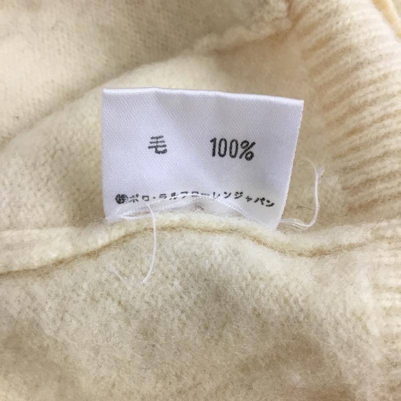 ポロバイラルフローレン Polo by RALPH LAUREN カーディガン 長袖 Vネック ウール 170 ワンポイント 黄 / イエロー /  メンズ USED 古着 中古 10150775