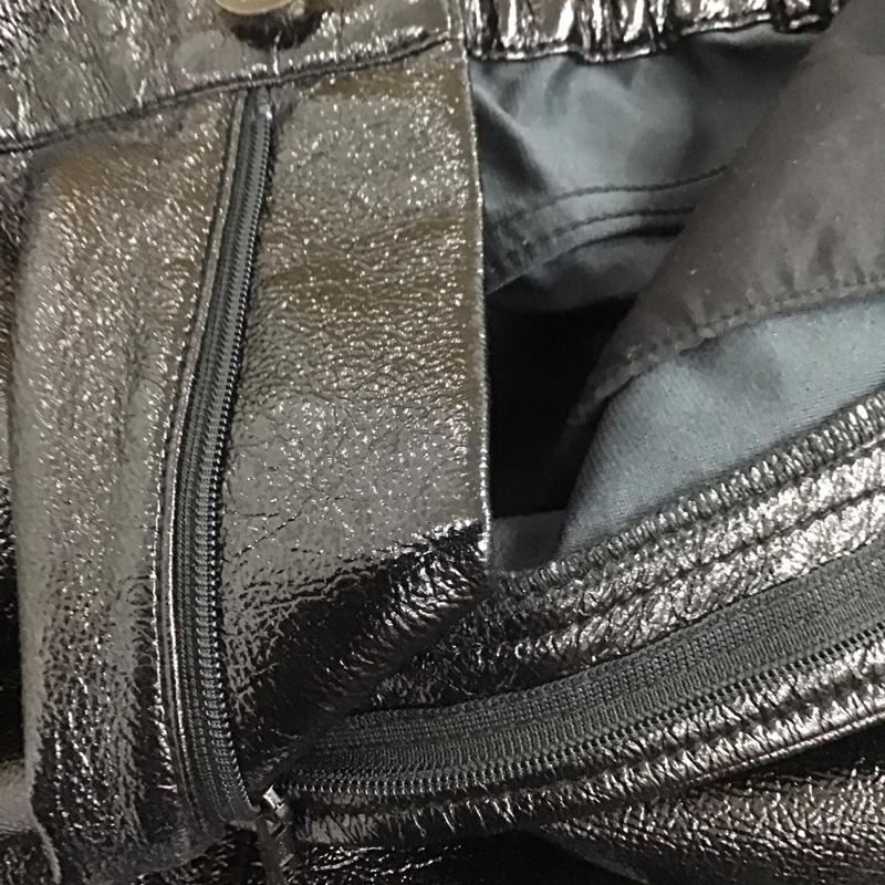 ジーナシス JEANASIS ボトムス ボトムス JS050174AD エナメルコーティングパンツ フェイクレザー FREE 無地 黒 / ブラック /  レディース USED 古着 中古 10131086