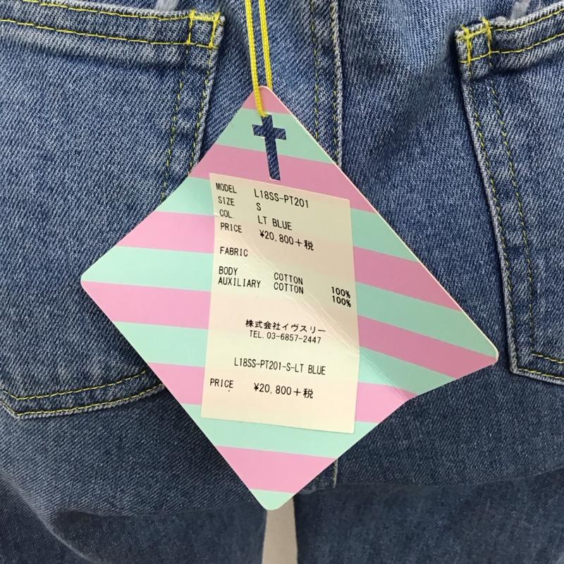 リルリリー lilLilly パンツ デニム、ジーンズ L18SS-PT201 ストレッチ S ダメージ加工 青 / ブルー /  レディース USED 古着 中古 10117243