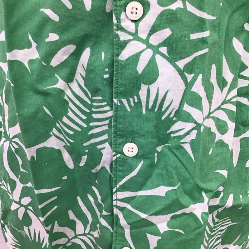 リーバイス Levi s シャツ、ブラウス 半袖 半袖シャツ カラーシャツ 半袖カットソー アロハシャツ L プリント 緑 / グリーン /  メンズ USED 古着 中古 10123978