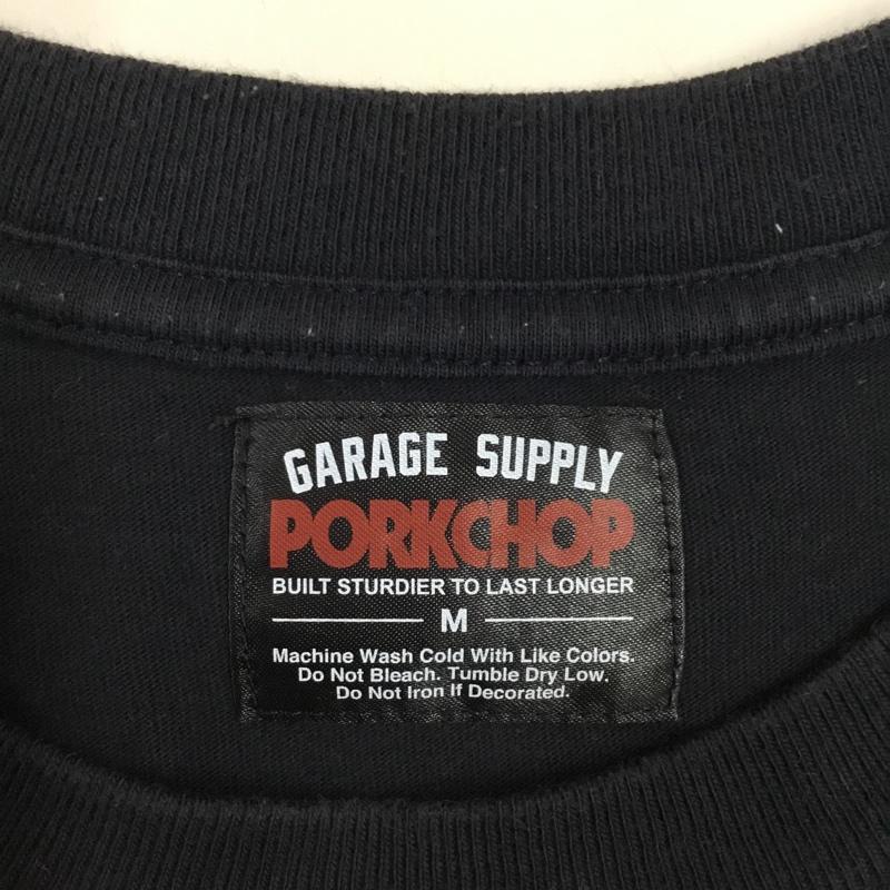 ポークチョップガレージサプライ PORKCHOP GARAGE SUPPLY Tシャツ 半袖 バックプリント M ロゴ、文字 黒 / ブラック /  メンズ USED 古着 中古 10116125