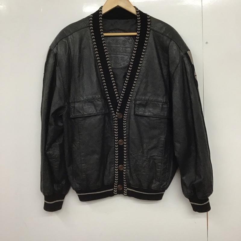 古着 USED ジャケット、上着 ジャンパー、ブルゾン torras レザージャケット 古着 アウター プリント ダークグレー / ダークグレー /  メンズ USED 古着 中古 10147475
