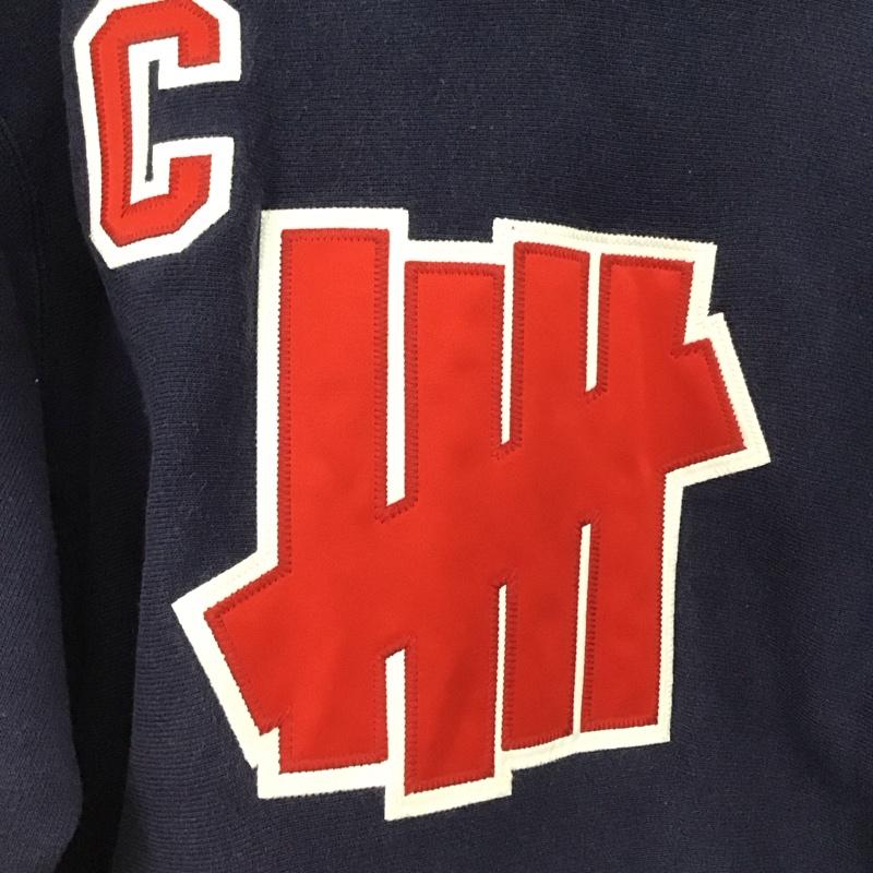 アンディフィーテッド UNDEFEATED パーカー 長袖 長袖パーカー プルオーバーパーカー スウェット チャンピオン M ロゴ、文字 紺 / ネイビー /  メンズ USED 古着 中古 10148144