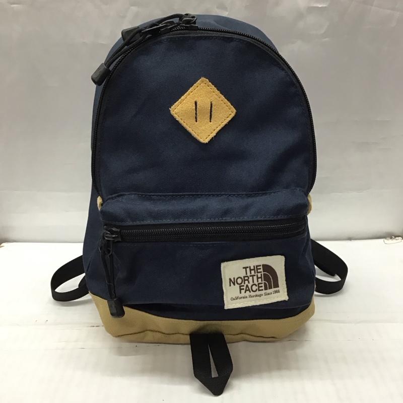 ザノースフェイス THE NORTH FACE バッグ バッグ NMJ71752 バークレーミニ リュック デイパックバッグパック キッズ ロゴ、文字 紺 / ネイビー / X ベージュ / ベージュ /  ボーイズ USED 古着 中古 10117909