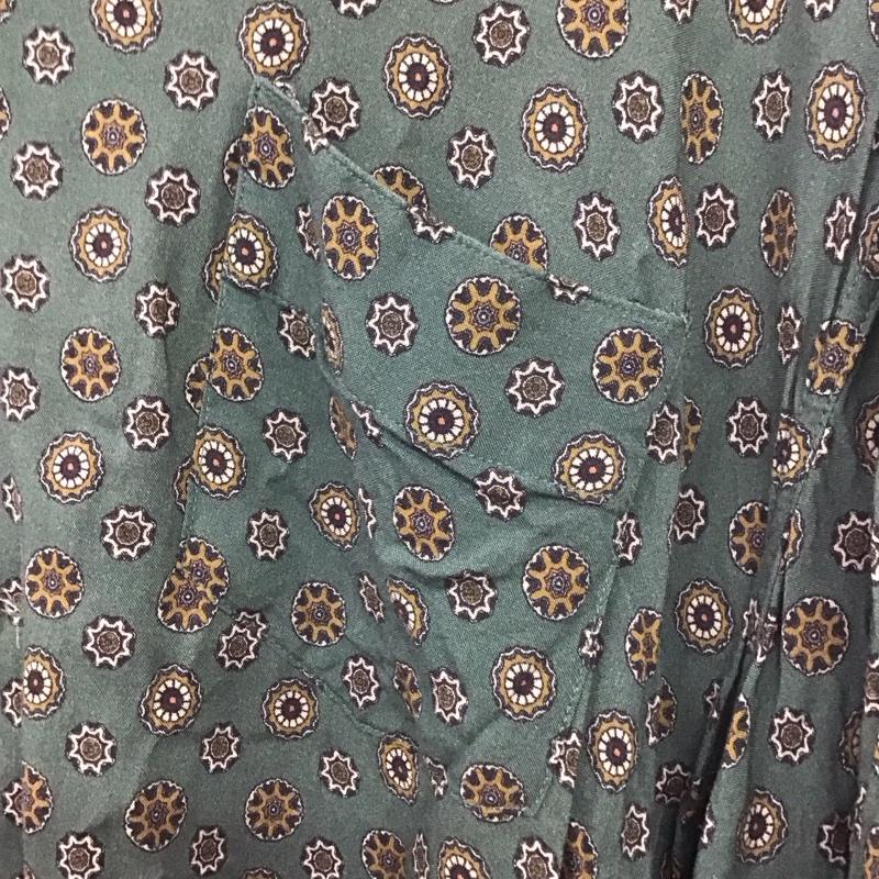 サニースポーツ SUNNY SPORTS シャツ、ブラウス 半袖 半袖シャツ プリントシャツ ポケットシャツ bayflow 4 プリント 緑 / グリーン /  メンズ USED 古着 中古 10132434