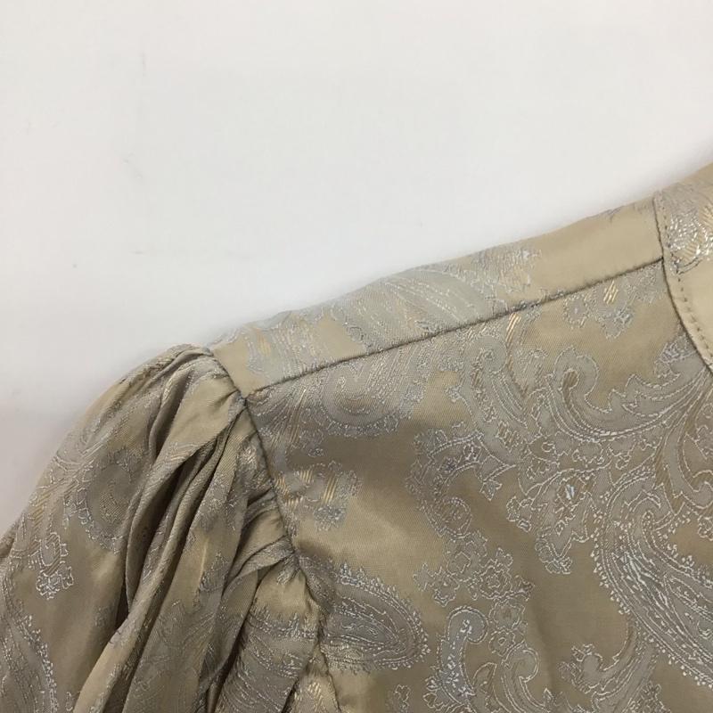 フーズフーギャラリー WHO S WHO gallery シャツ、ブラウス 半袖 WWZ1011404A0002 ミニチャイナブラウス ショート丈 FREE 総柄 ベージュ / ベージュ /  レディース USED 古着 中古 10146927