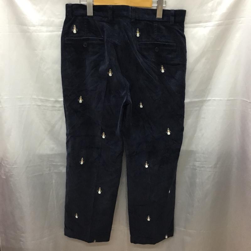 ブルックスブラザーズ BROOKS BROTHERS ボトムス ボトムス コーデュロイパンツ 雪だるま 33インチ 無地 紺 / ネイビー /  メンズ USED 古着 中古 10111451