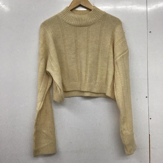 ザラ ZARA ニット、セーター 長袖 S 無地 ベージュ / ベージュ /  レディース USED 古着 中古 10139381
