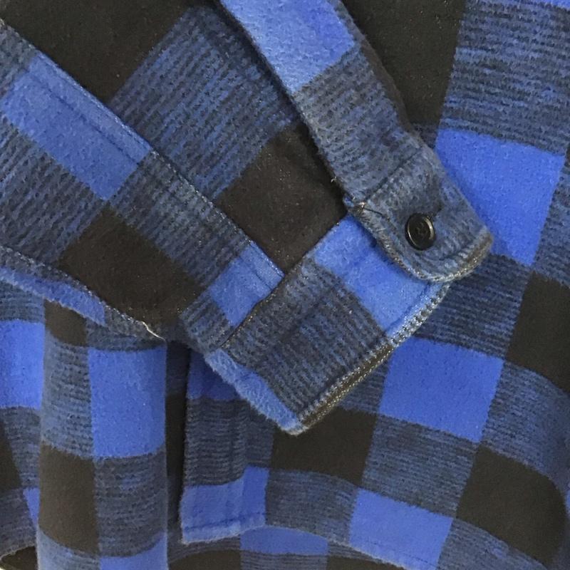 古着 USED シャツ、ブラウス 長袖 長袖シャツ チェックシャツ カラーシャツ M チェック 青 / ブルー /  メンズ USED 古着 中古 10147596