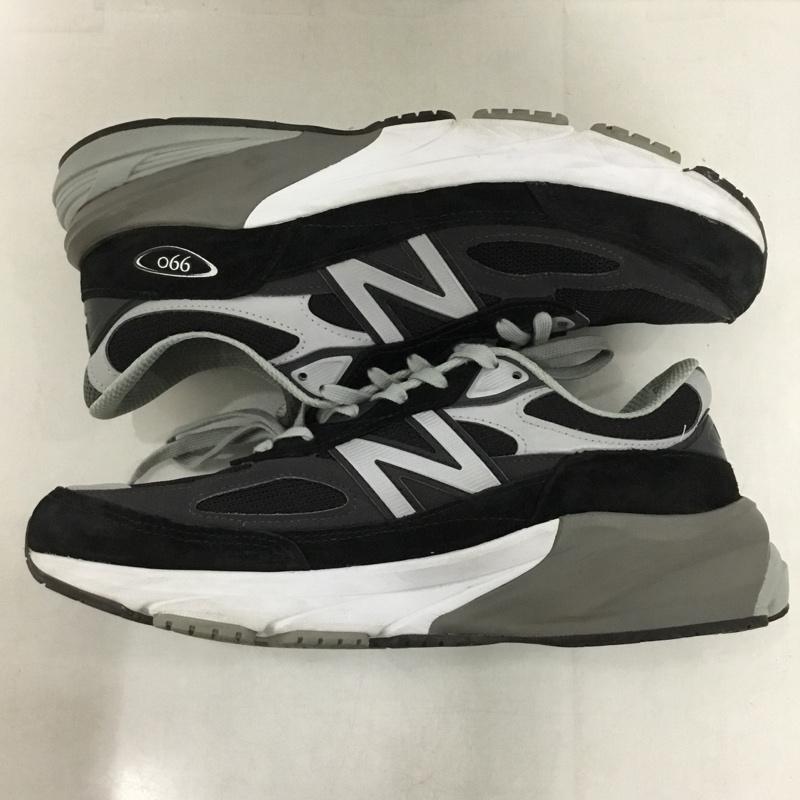 ニューバランス New Balance スニーカー スニーカー M990 BK6 MADE IN USA 28cm 28.0cm ロゴ、文字 黒 / ブラック / X 灰 / グレー /  メンズ USED 古着 中古 10146032