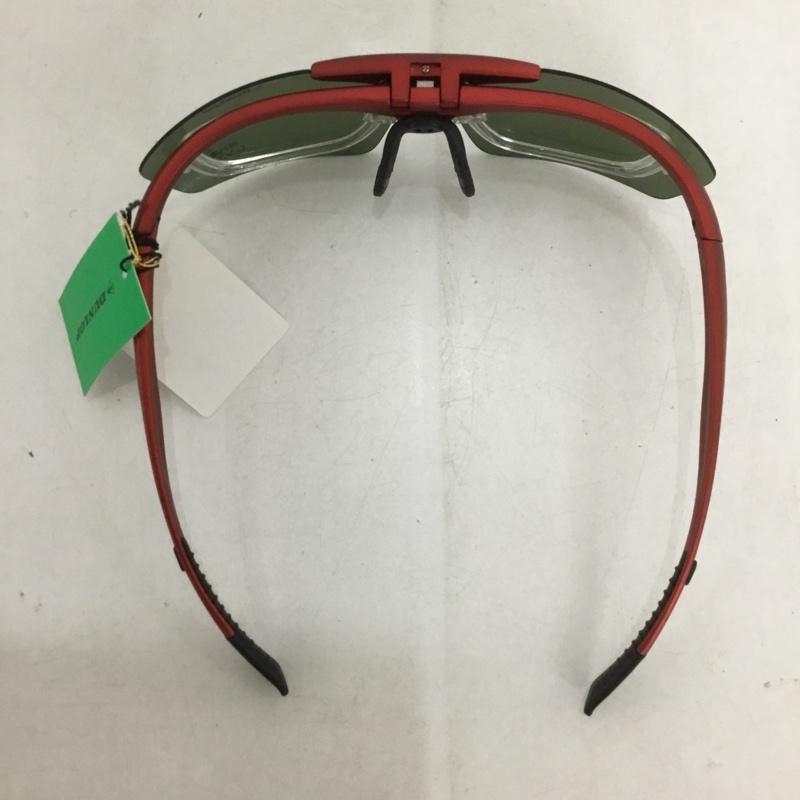 ダンロップ DUNLOP めがね・サングラス サングラス DU-010 スポーツサングラス ミラーレンズ ロゴ、文字 赤 / レッド /  メンズ USED 古着 中古 10140537