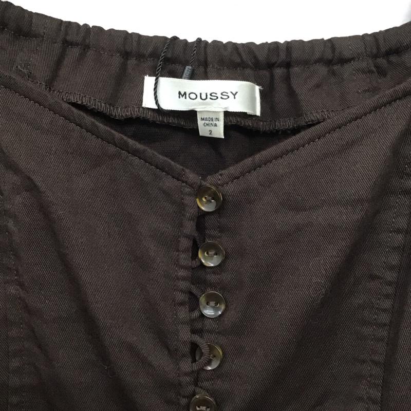 マウジー MOUSSY ワンピース ロングスカート 010CA330-7370 GATHER SLEEVE DRESS 2 無地 茶 / ブラウン /  レディース USED 古着 中古 10124802