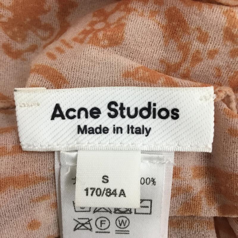 アクネストゥディオズ Acne Studios カットソー 長袖 BEAMS　シアータートルネック S ペイズリー 橙 / オレンジ /  レディース USED 古着 中古 10142217