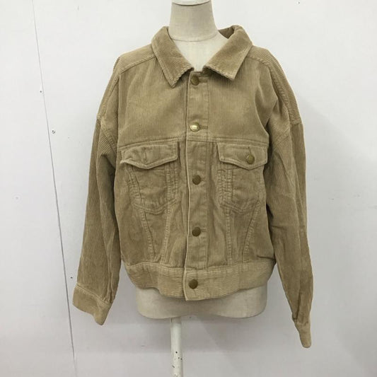 アースミュージックアンドエコロジー earth music&ecology ジャケット、上着 ジャケット、ブレザー Y0183I10020 COTTON USAコーデュロイ BIG Gジャン FREE 無地 ベージュ / ベージュ /  レディース USED 古着 中古 10109044