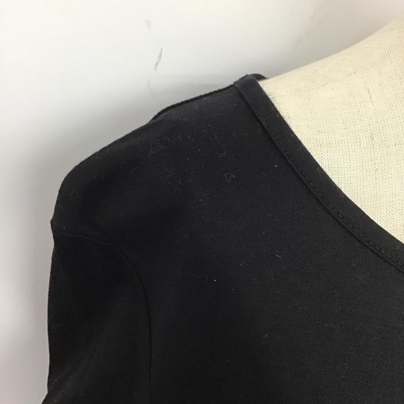 バーバリーロンドン Burberry London カットソー 半袖 半袖カットソー 無地Tシャツ クルーネックカットソー 2 無地 黒 / ブラック /  レディース USED 古着 中古 10112510