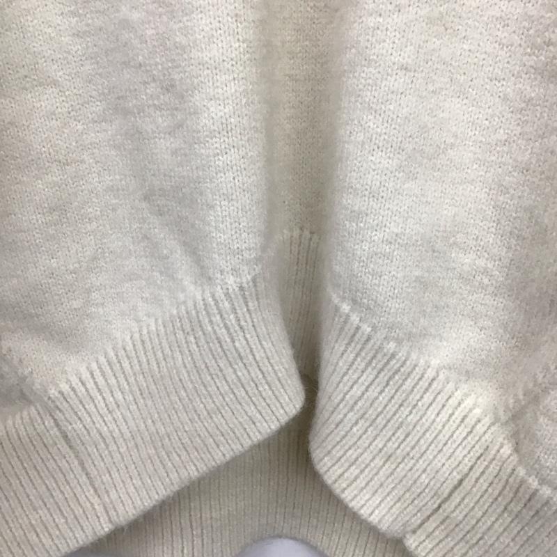 マウジー MOUSSY ニット、セーター 長袖 010EAF70-6030-1 HN COCOON SLEEVE KNIT FREE 無地 オフホワイト / オフホワイト /  レディース USED 古着 中古 10119580