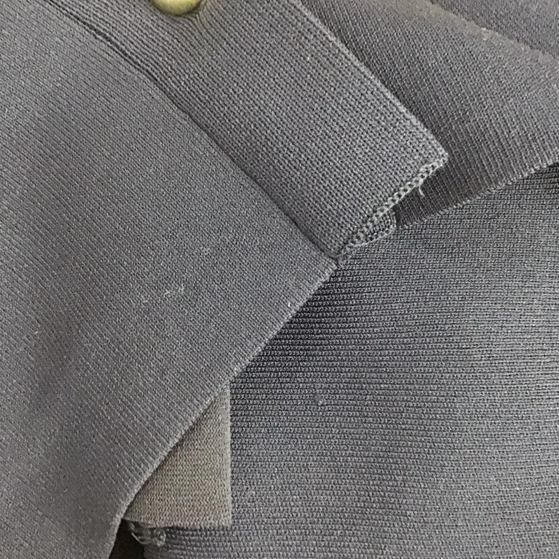 ユナイテッドアローズグリーンレーベルリラクシング UNITED ARROWS green label relaxing カーディガン 長袖 長袖ニットカーディガン 前ボタン ノーカラー 無地 紺 / ネイビー /  レディース USED 古着 中古 10145076