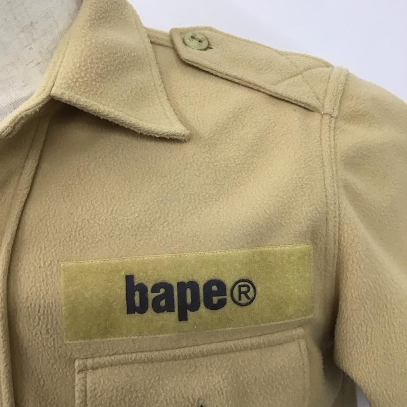 アベイシングエイプ A BATHING APE シャツ、ブラウス 半袖 M 無地 ベージュ / ベージュ /  メンズ USED 古着 中古 10121841