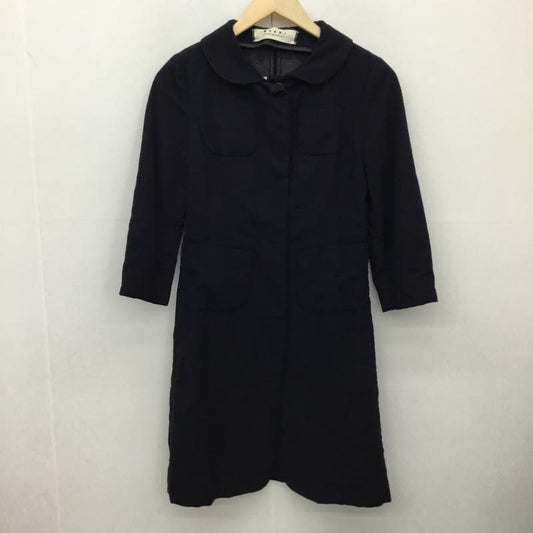 マルニ MARNI コート コート一般 38 無地 黒 / ブラック /  レディース USED 古着 中古 10142532