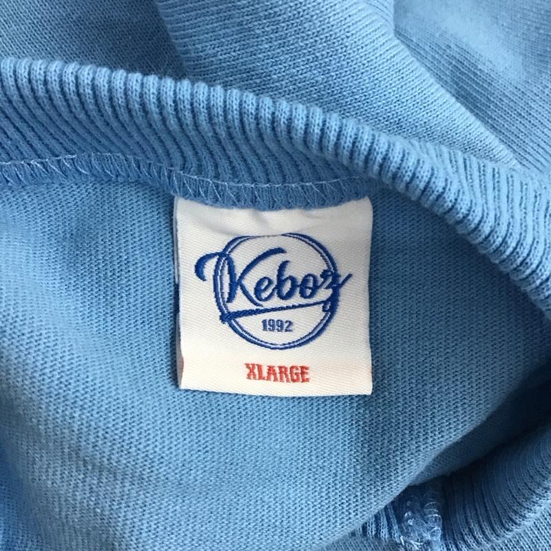 ケボズ KEBOZ Tシャツ 半袖 半袖カットソー 半袖シャツ 無地シャツ XL ロゴ、文字 青 / ブルー /  メンズ USED 古着 中古 10126515