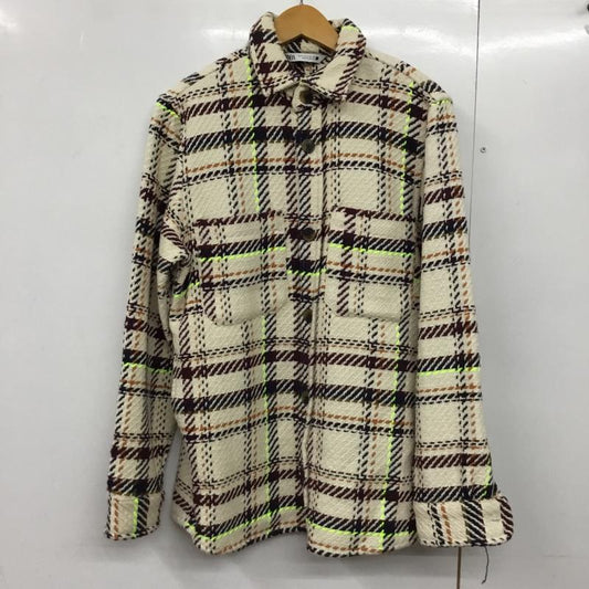 ザラ ZARA シャツ、ブラウス 長袖 4255 586 072 シャツジャケット M チェック マルチカラー / マルチカラー /  メンズ USED 古着 中古 10144701