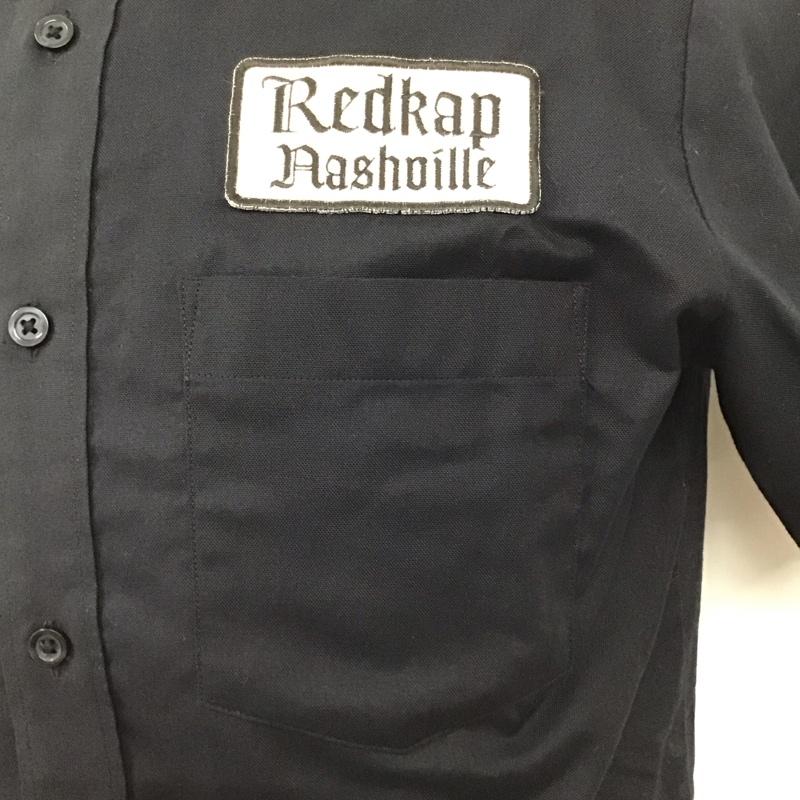 レッドキャップ RED KAP シャツ、ブラウス 半袖 半袖シャツ カラーシャツ 半袖カットソー ボタンダウンシャツ L ロゴ、文字 黒 / ブラック /  メンズ USED 古着 中古 10120000