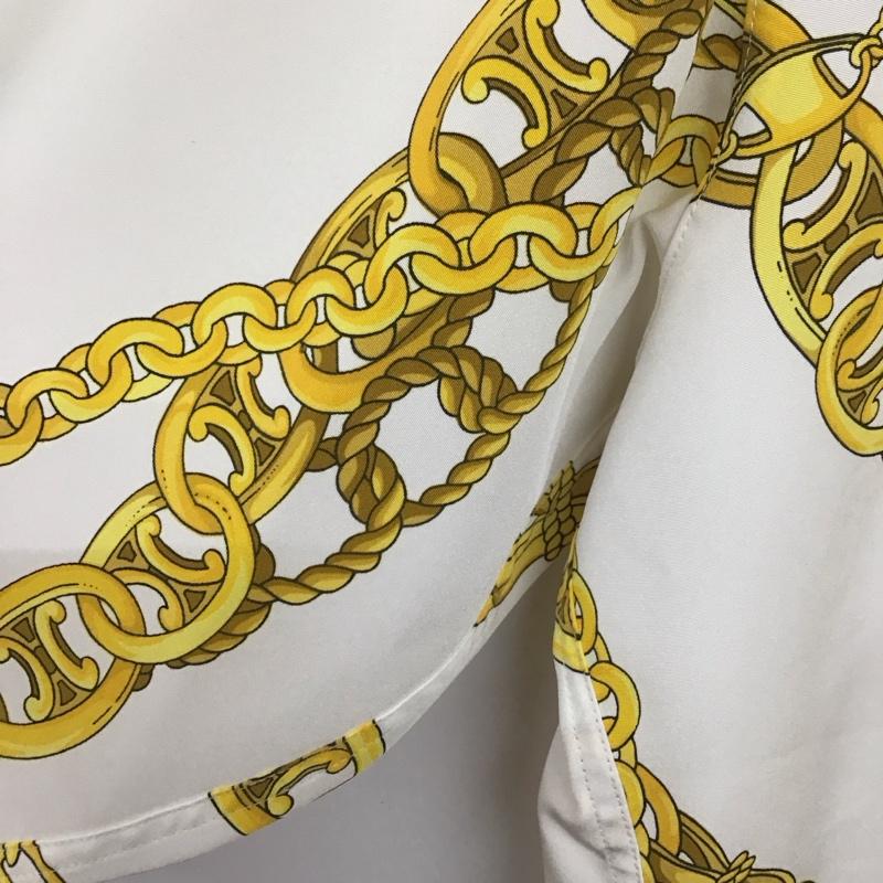 ジュンメン JUNMEN シャツ、ブラウス 長袖 長袖シャツ 総柄シャツ カラーシャツ 80s 90s プリント 白 / ホワイト /  メンズ USED 古着 中古 10130806