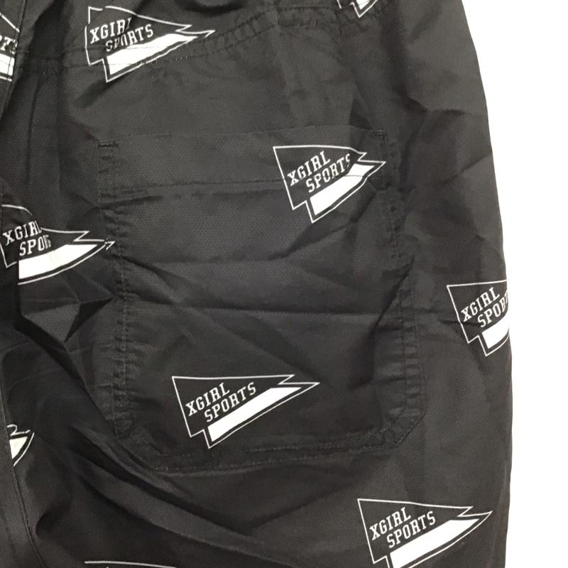 エックスガール X-girl パンツ ショートパンツ M プリント 黒 / ブラック /  レディース USED 古着 中古 10144037