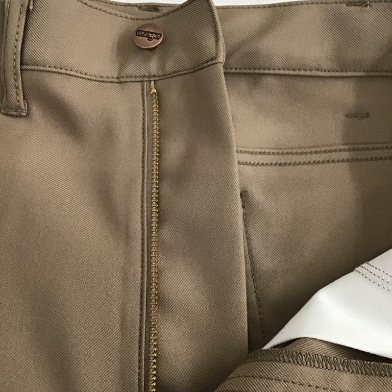 ラングラー Wrangler パンツ スラックス スラックス ワイドパンツ カジュアルパンツ センタータックパンツ L 無地 茶 / ブラウン /  メンズ USED 古着 中古 10125338