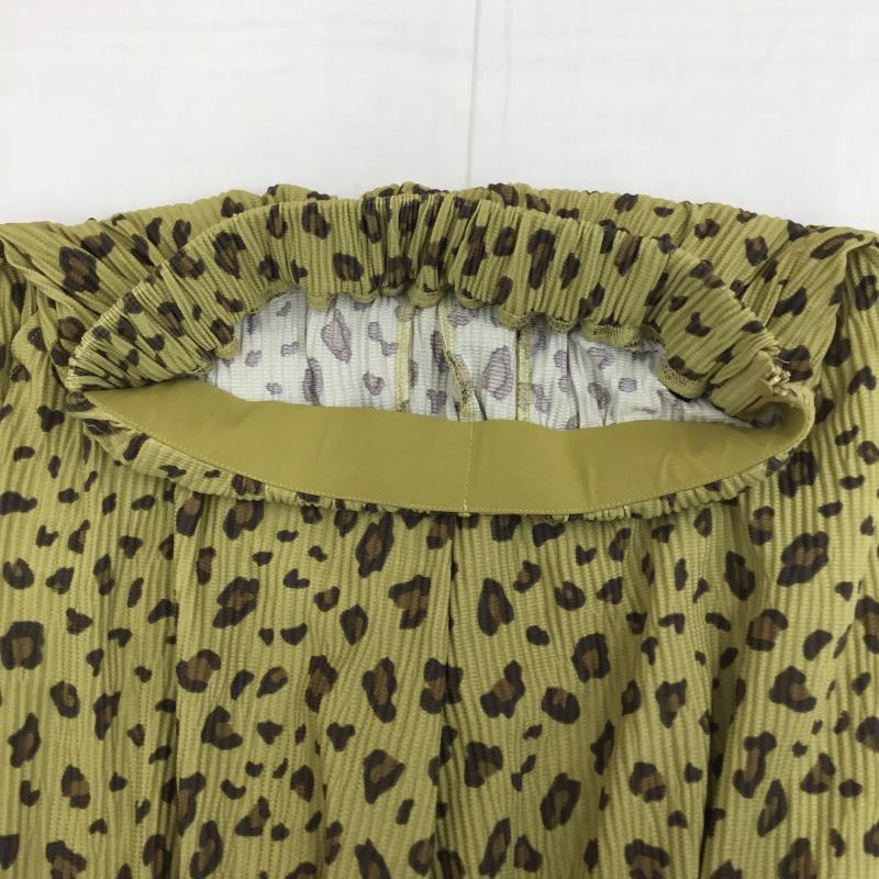 ジーナシス JEANASIS パンツ スラックス JS050734MW M 総柄 黄 / イエロー /  レディース USED 古着 中古 10134239