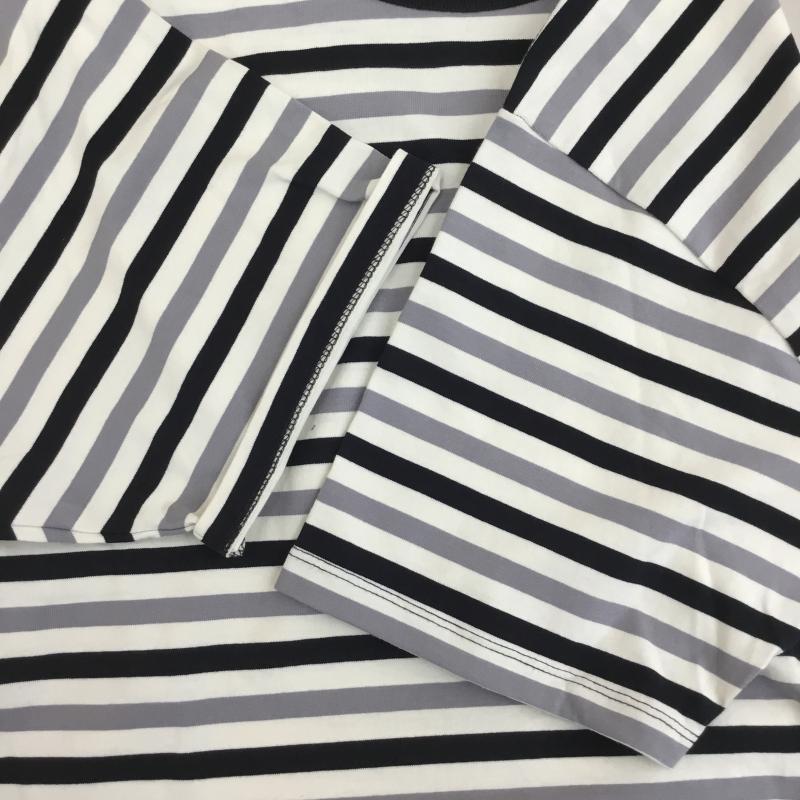 バンズ VANS Tシャツ 半袖 L ボーダー柄 灰 / グレー /  メンズ USED 古着 中古 10110706