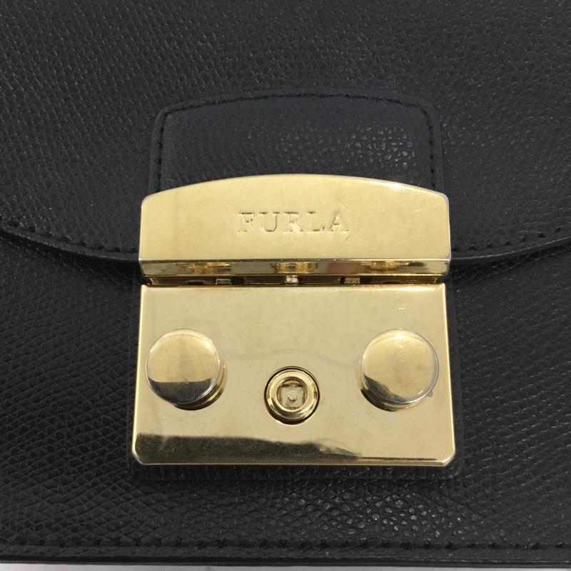 フルラ FURLA ショルダーバッグ ショルダーバッグ ロゴ、文字 黒 / ブラック /  レディース USED 古着 中古 10139447