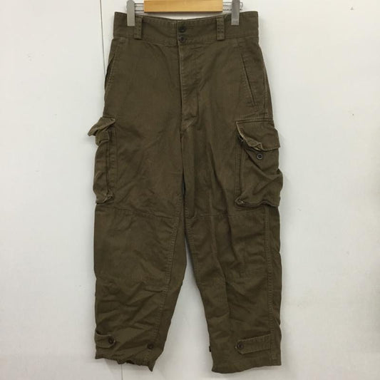 ミリタリー ミリタリー パンツ ワークパンツ、ペインターパンツ フランス軍 M47 レプリカ カーゴパンツ ワイドパンツ カジュアルパンツ 無地 カーキ / カーキ /  メンズ USED 古着 中古 10115639