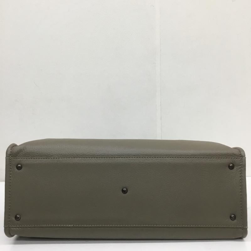 ツチヤカバン 土屋鞄 ハンドバッグ ハンドバッグ CU0127 GR 無地 灰 / グレー /  レディース USED 古着 中古 10110463