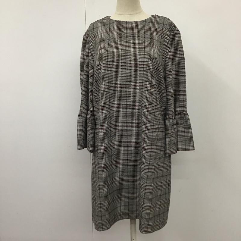ザラ ZARA ワンピース ひざ丈スカート S チェック マルチカラー / マルチカラー /  レディース USED 古着 中古 10110292